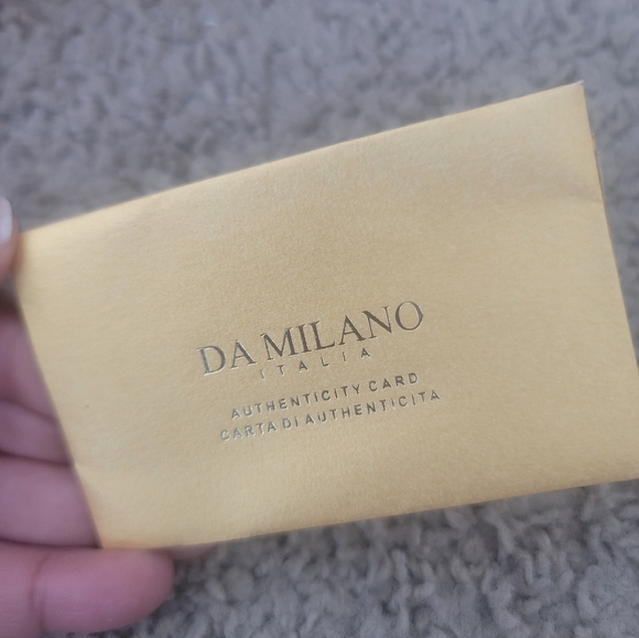 Authentic - Da Milano Italia - Orange - Leather Handbag with Fabric Dust Bag - Picture 4 of 6